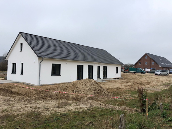 Bild: Muster Außenansicht eines gebauten Hauses