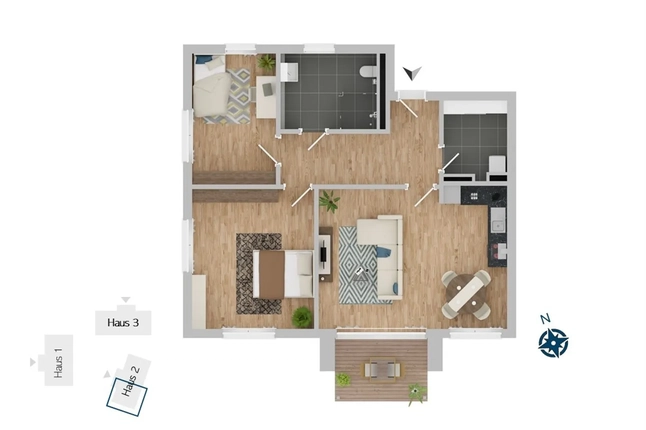 Bild: Grundriss Whg. 12