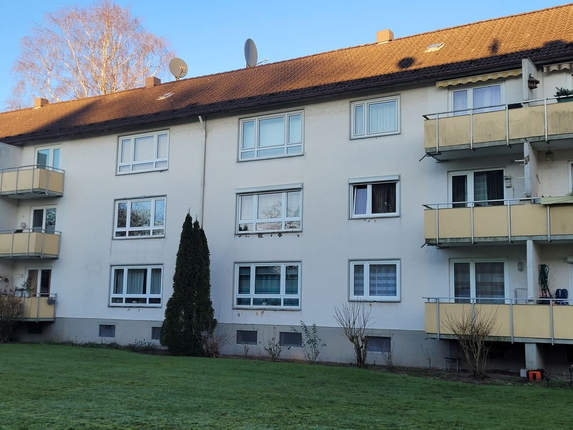 Bild: Hausrückseite und Balkone