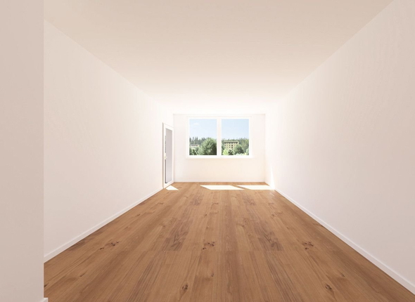 Bild: Visualisierung Wohnraum leer