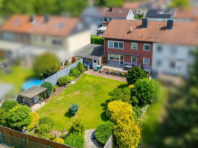 Drohne Gartenansicht