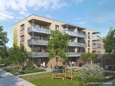 Unverbindliche Illustration: Haus 1 | Blick von Südwest
