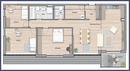 Grundriss Wohnung Nr. 14
