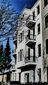 Neuwertige Fassade