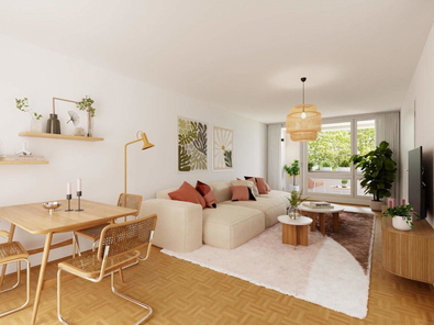 Visualisierung Einrichtungsbeispiel Wohnzimmer