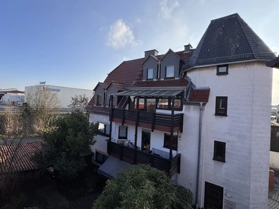 Blick zur Wohnung