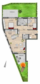 Grundriss der Wohneinheit