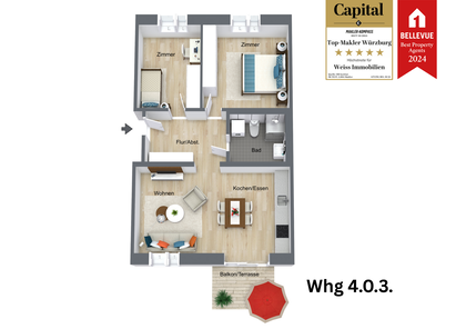 Grundriss Whg. 4.0.3