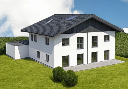 Südansicht des Doppelhauses