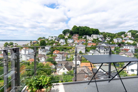 Spektakulärer Blick vom Balkon