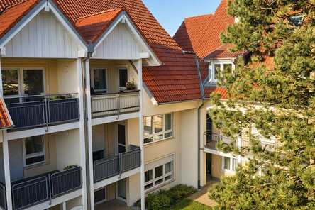 Blick Balkonseite