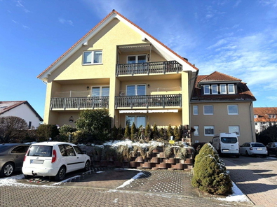 Hausansicht - Die Wohnung befindet sich rechts unten