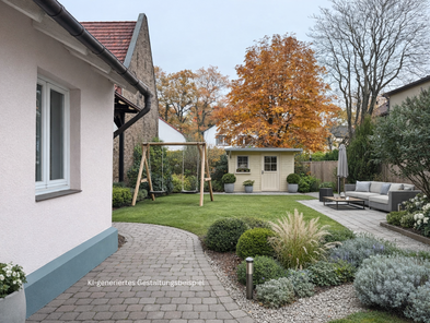 Garten_KI-generiertes Gestaltungsbeispiel