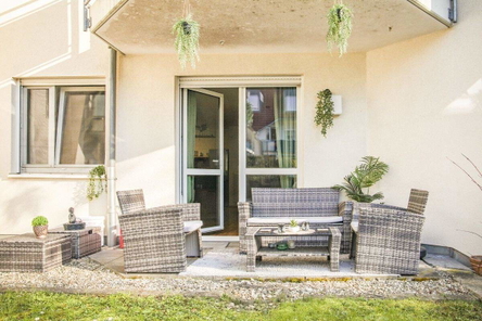 Blick auf die Terrasse