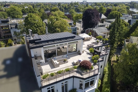 Dachterrasse im Sommer