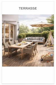 Terrasse KI möbliert