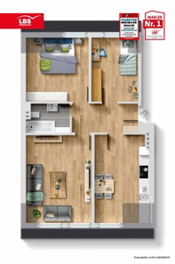 Grundriss der Wohnung