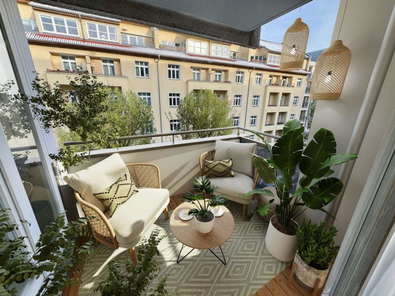 Visualisierung/Einrichtungsbeispiel Balkon