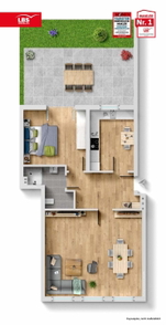 Grundriss der Wohnung