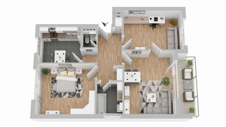 Grundrissvisualisierung (Abw. möglich)