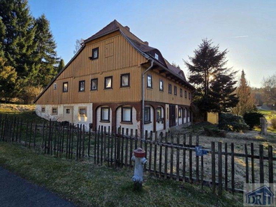 Haus in der Abendsonne