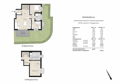 WOHNUNG 2 - ÜBERSICHT