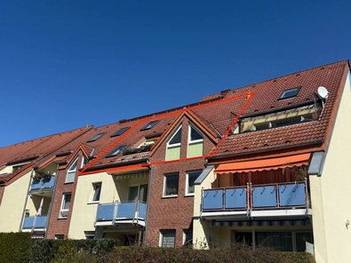 Wohnung markiert