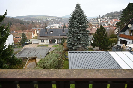 Blick vom Balkon
