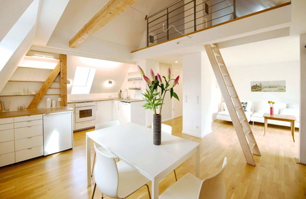 Loft im Dachgeschoss