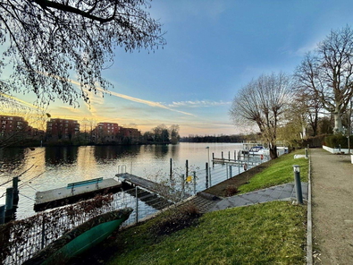 Die Spree vor der Türe