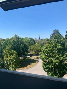Ausblick zur Kirche