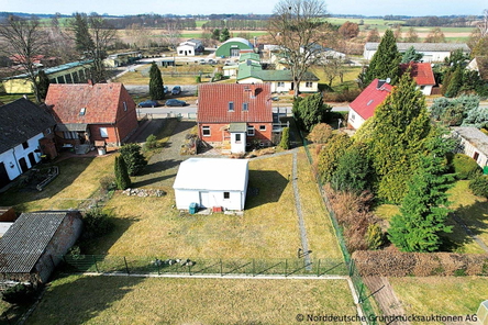 Blick auf das Grundstück