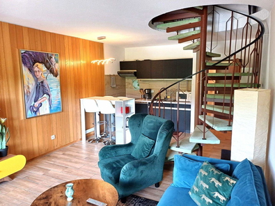Wohnzimmer und Küche