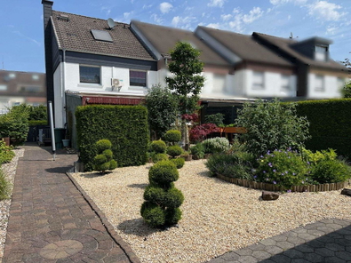 Rückansicht und Garten