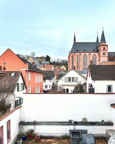 Dachterrasse mit Blick auf die berühmte Katharinenkirche