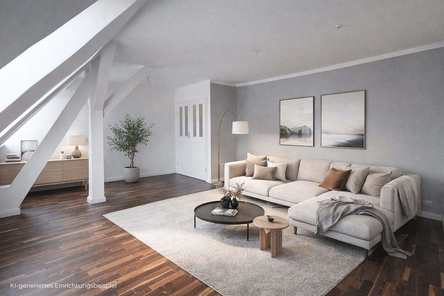 Wohnzimmer KI-bearbeitet