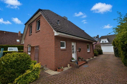 Seitliche Hausansicht