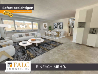 Wohnzimmer virt. möbliert