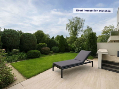 Garten, Visualisierung mit Gartenliege