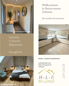 Familienfreundliche 5-Zimmer-Maisonette – Wohnen auf zwei Ebenen in Eschbach | 335.000 €