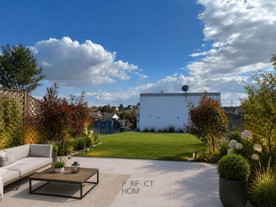 Garten Visualisierung nach Renovierung