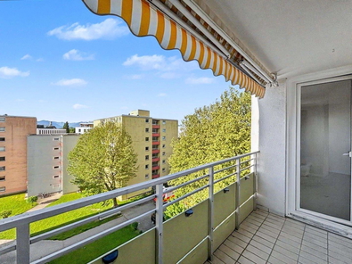 Blick vom Balkon