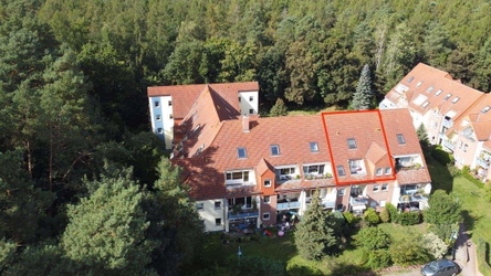 Luftbild der Wohnung