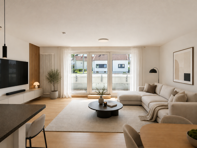 Wohnzimmer - KI-optimiert