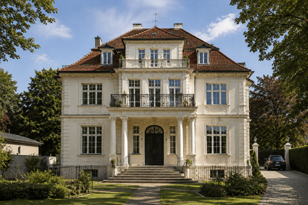 Außenansicht Villa Vorderseite