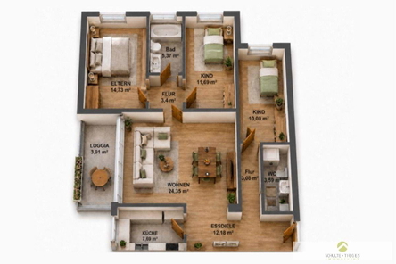 Ihre Wohnung zum Wohnen und Wohlfühlen, eingerichtet mit Chat GPT