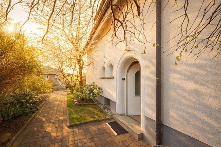 Außen-Eingang-Abendsonne
