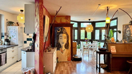 Wohnzimmer und Küche