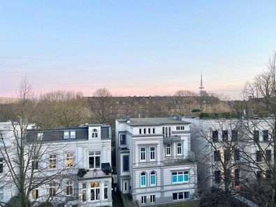 Ausblick über die Dächer Hamburgs