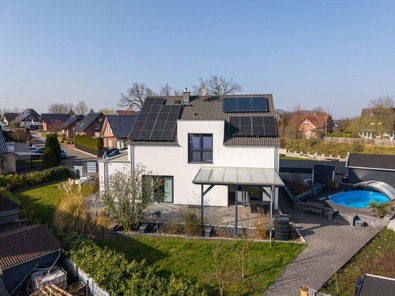 Südansicht des Hauses